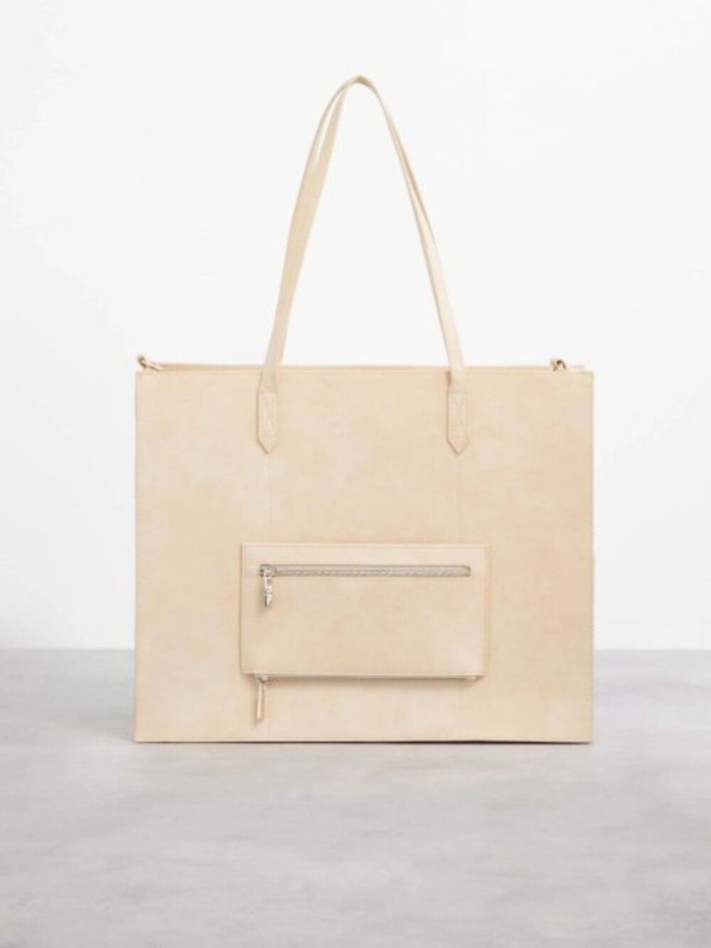 BEIS Beige The Large Work Tote Laptop Bag - Broken Zipper
